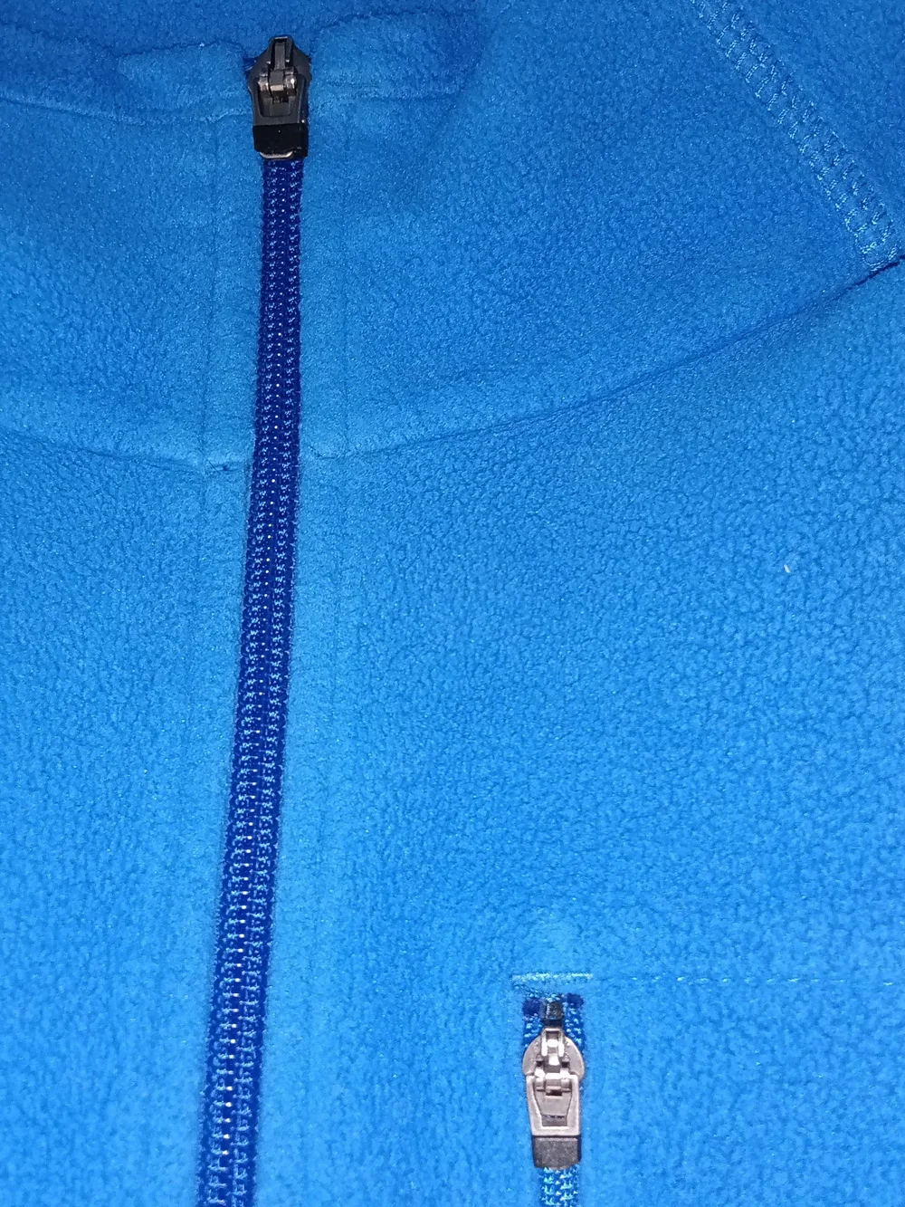 L.L. Bean Men's Large Blue Quarter-Zip Long Sleeve Fleece Pullover